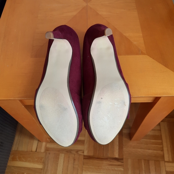 Burgundy High heels,  size 8 - Picture 4 of 4